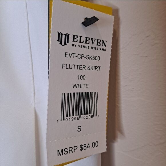 Eleven by Venus Williams: Tennis Skort Flutter Skirt Size Small NWT White - Picture 9 of 14